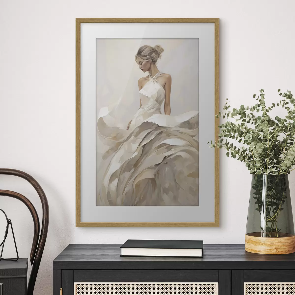 Poster Fille en robe f50658