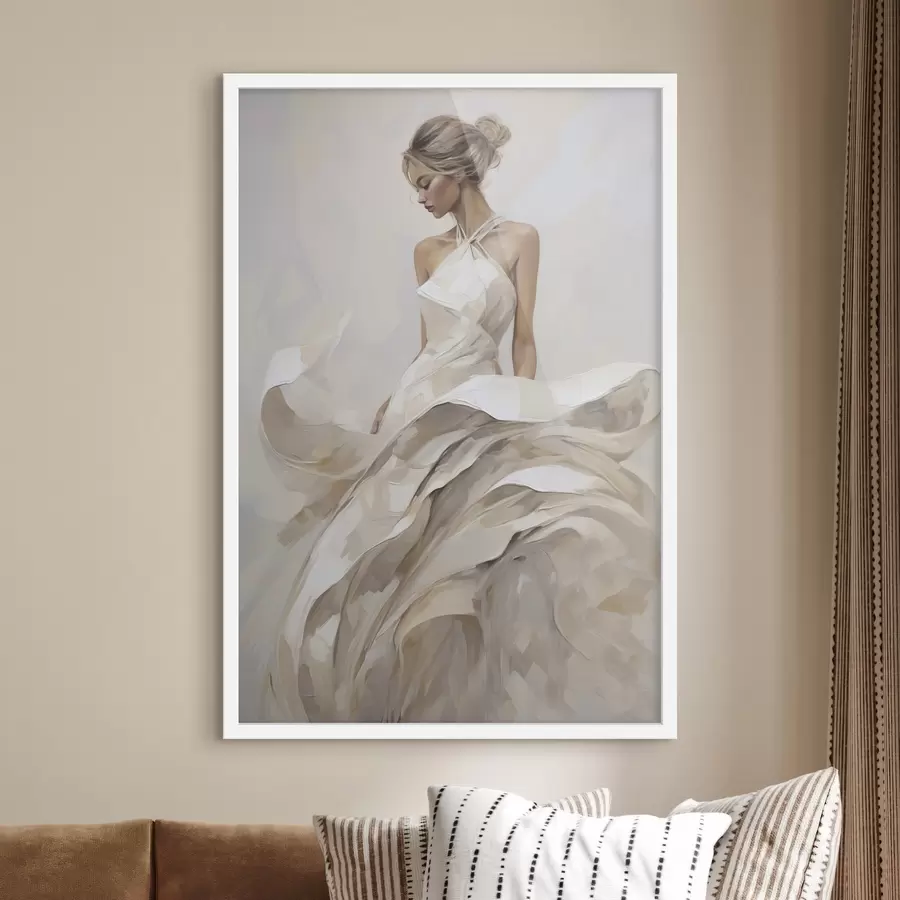 Papier peint Fille en robe f50658