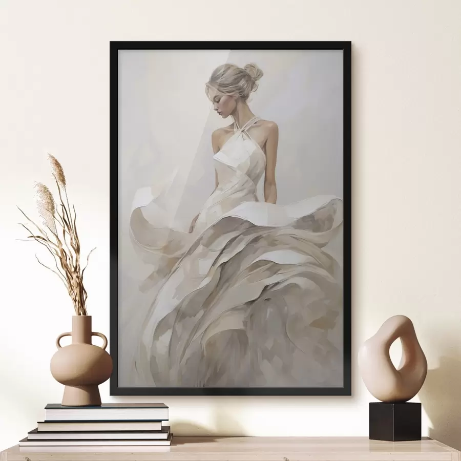 Papier peint Fille en robe f50658