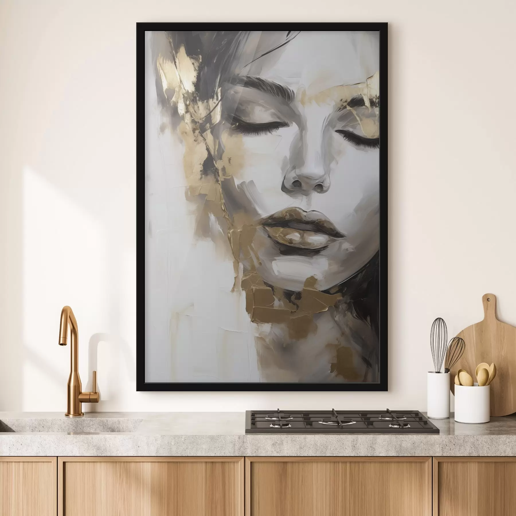 Papier peint Portrait abstrait d'une femme f50661