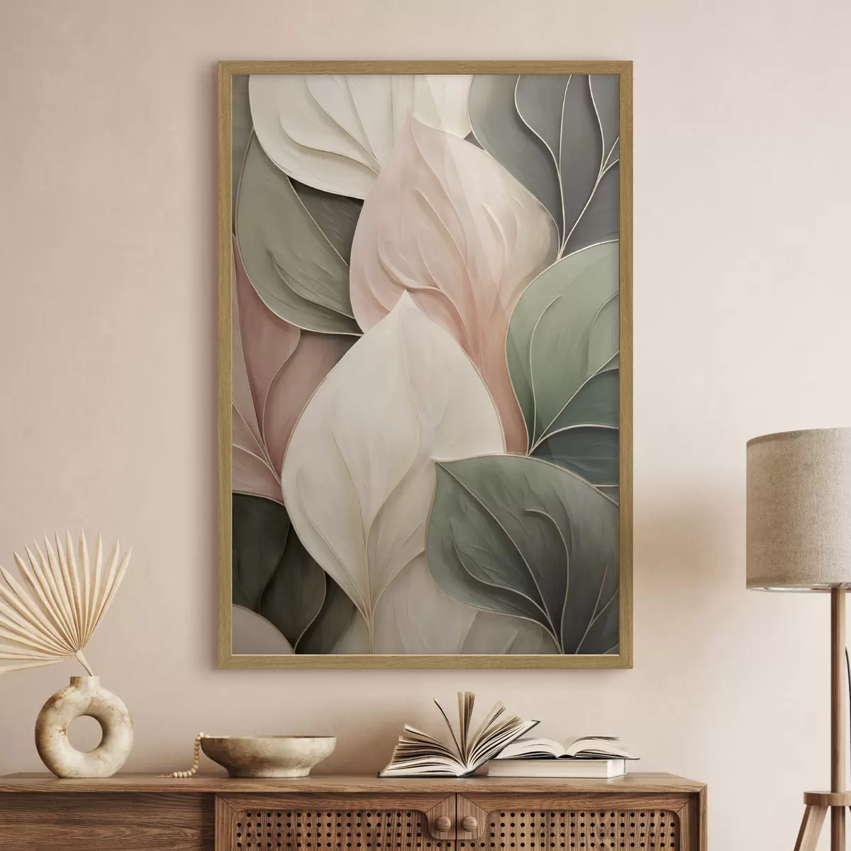 Poster Feuilles stylisées f50668
