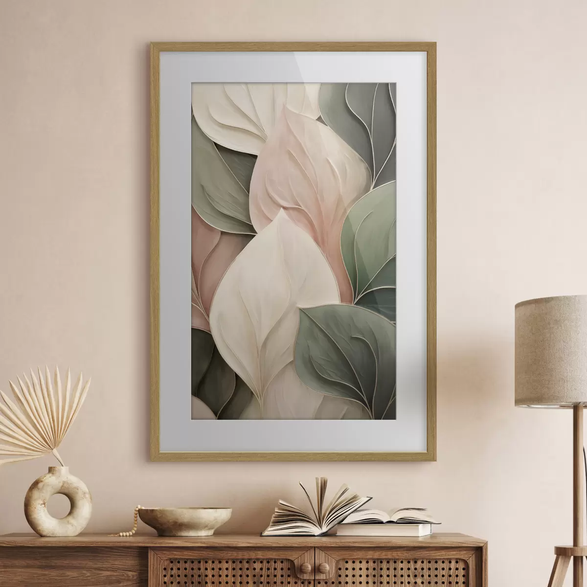 Poster Feuilles stylisées f50668