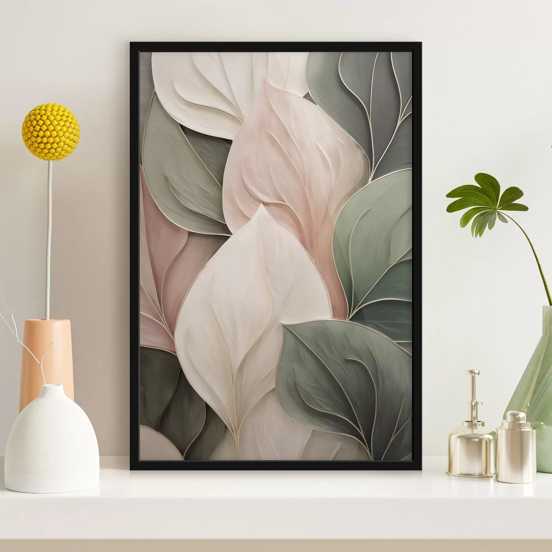 Papier peint Feuilles stylisées f50668