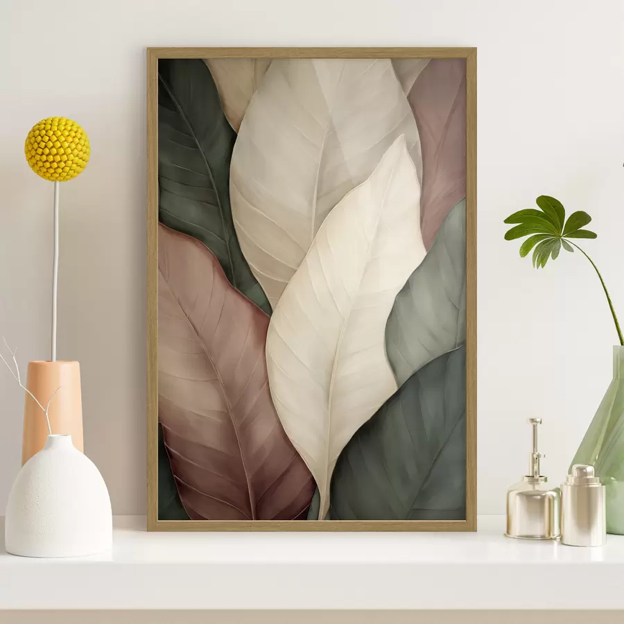 Papier peint Grandes feuilles f50669