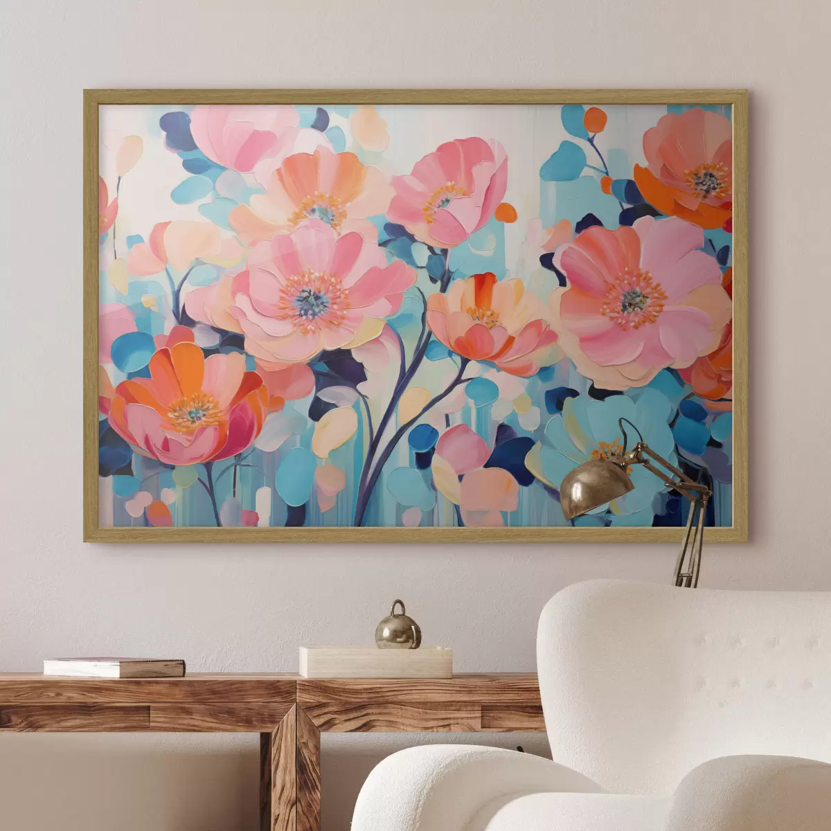 Poster Roses et toucher f50590