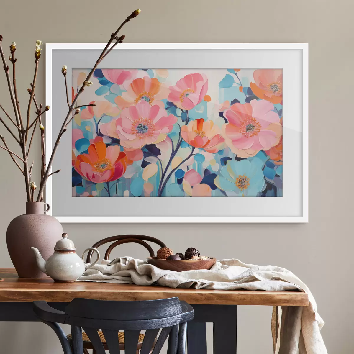 Poster Roses et toucher f50590