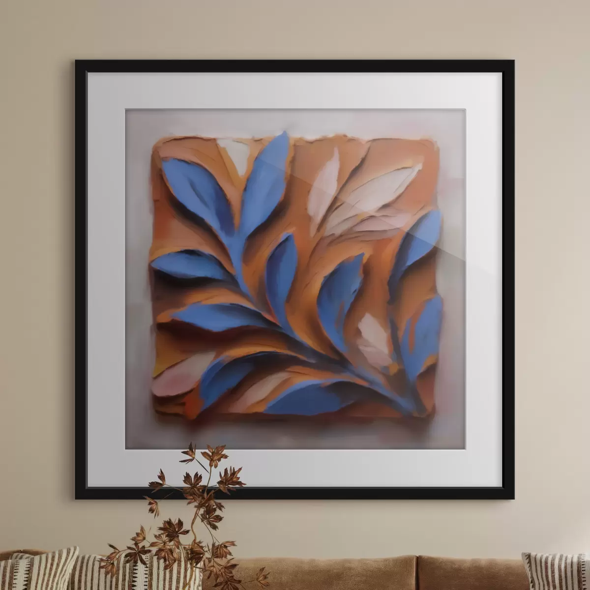 Poster Feuilles et contraste f50018