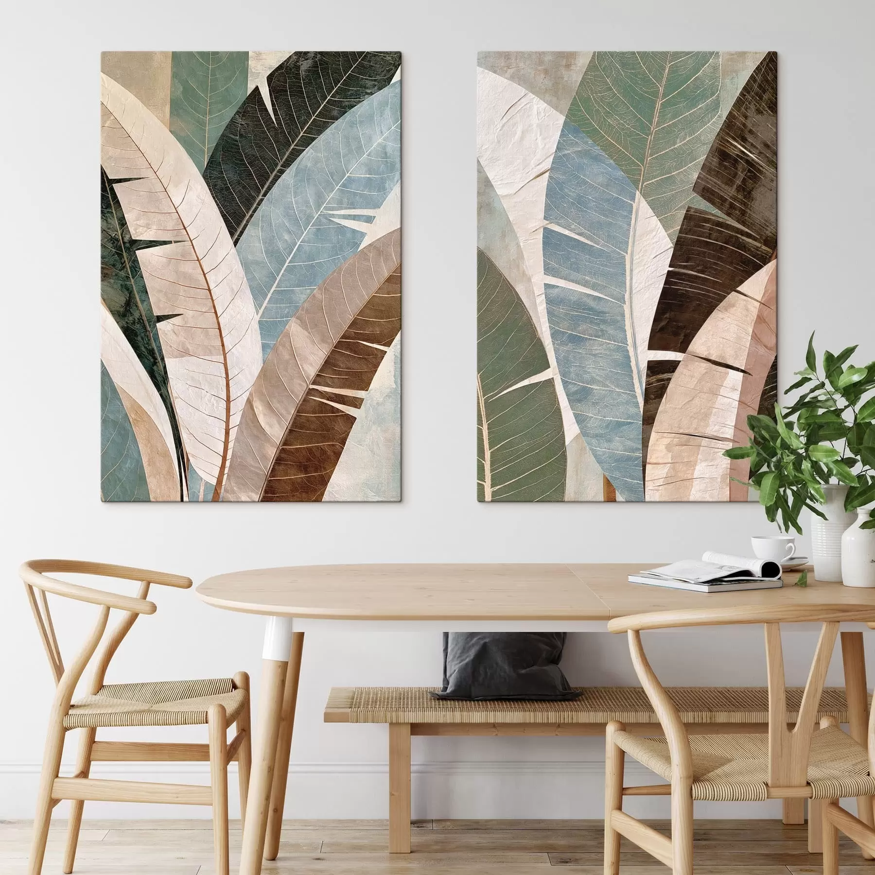 Tableau Grandes feuilles tropicales m30918