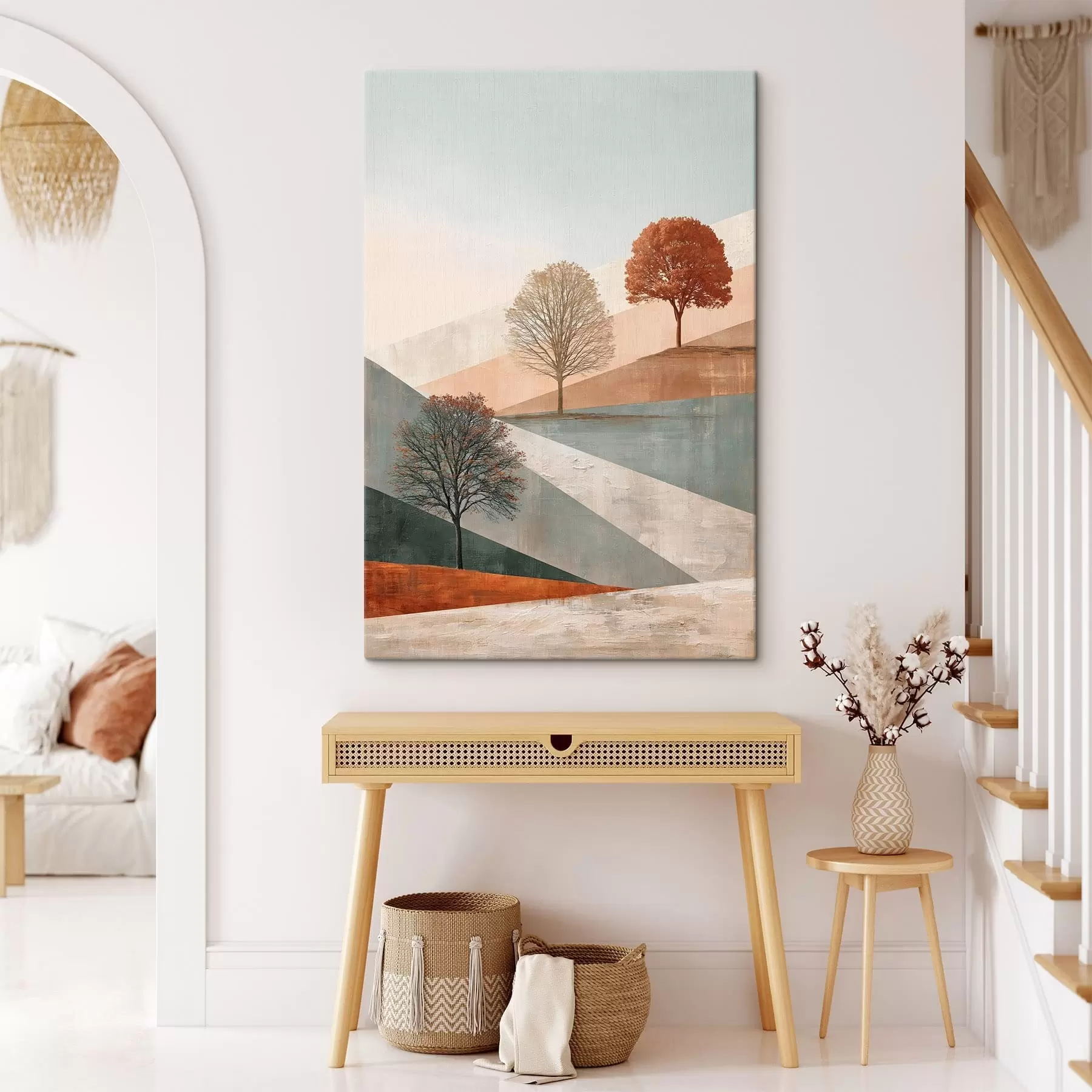 Tableau Paysage abstrait avec des arbres s50570