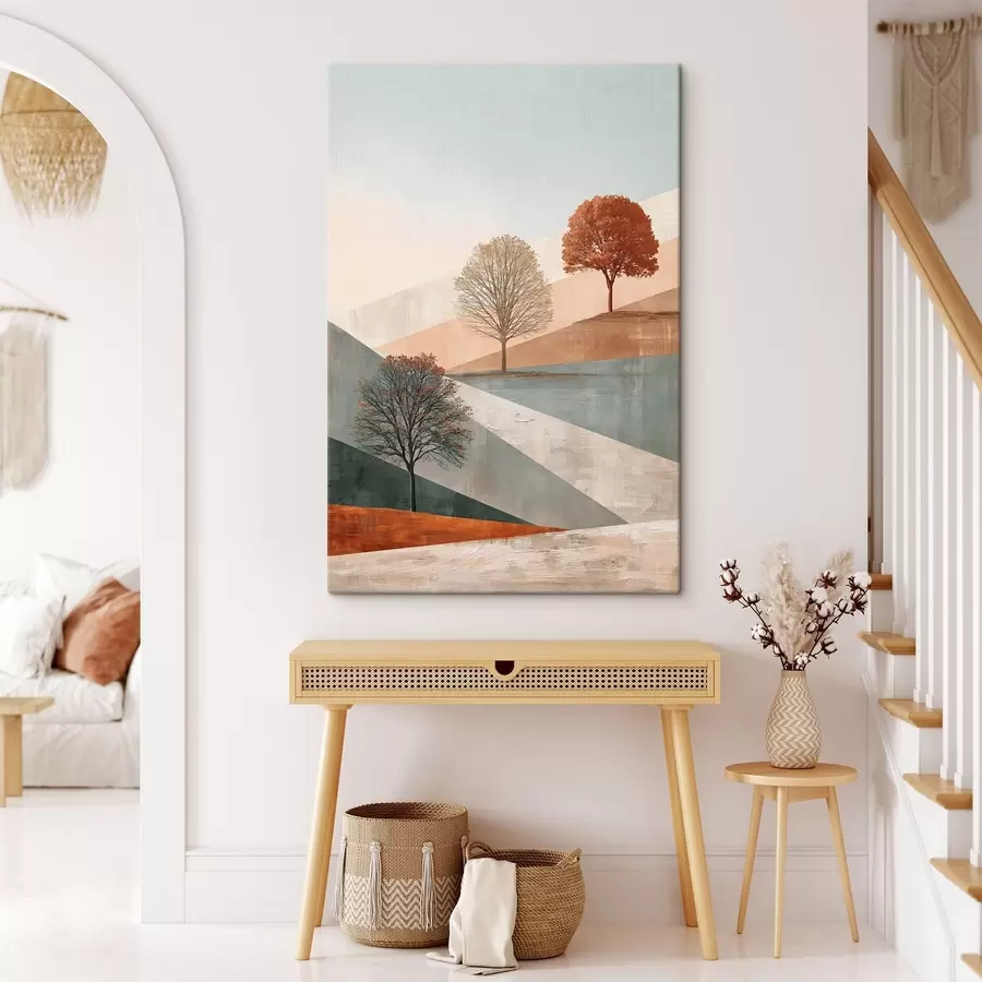 Tableau Paysage abstrait avec des arbres s50570