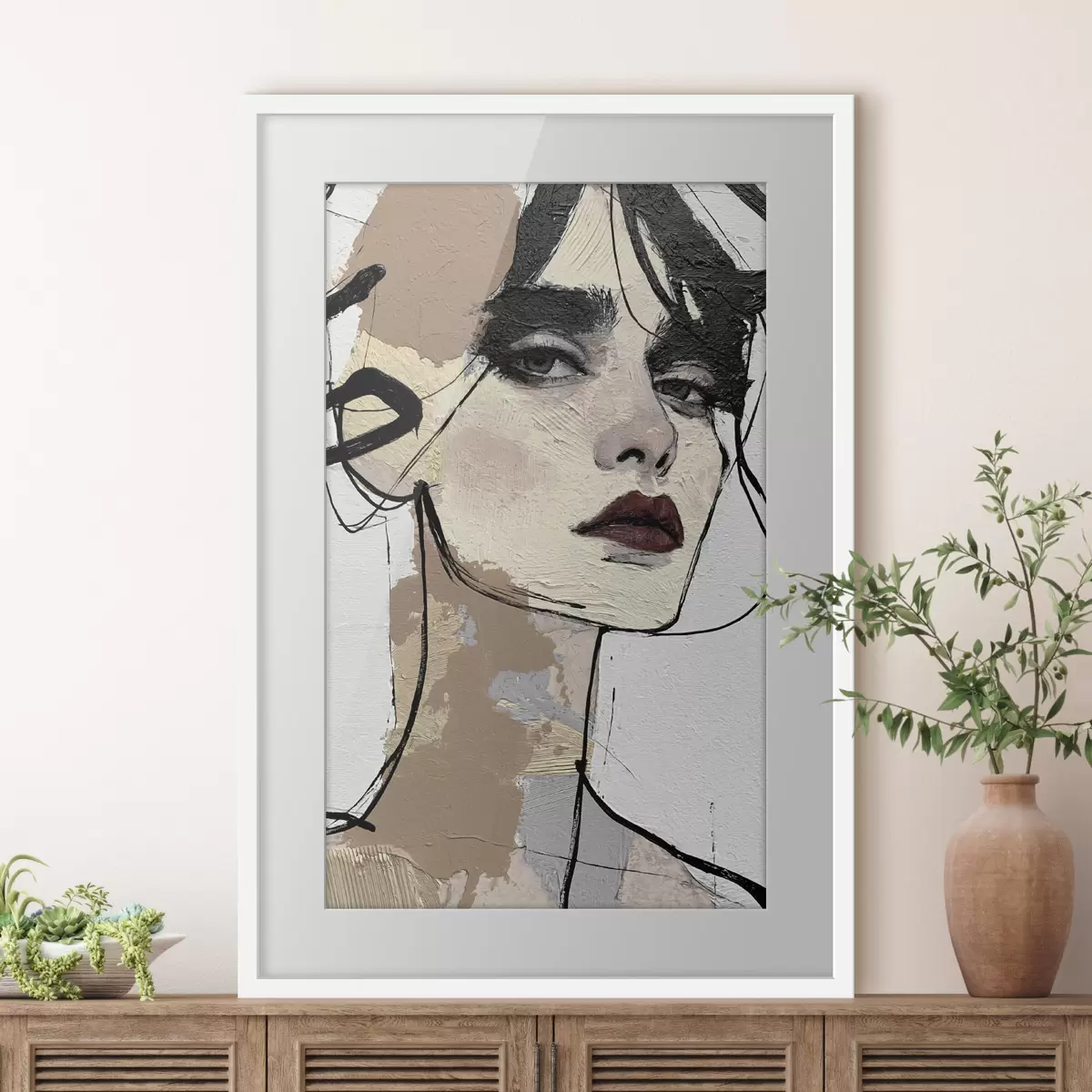 Poster Femme et contraste f50569