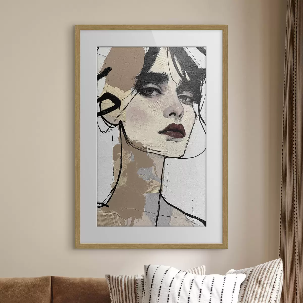 Poster Femme et contraste f50569