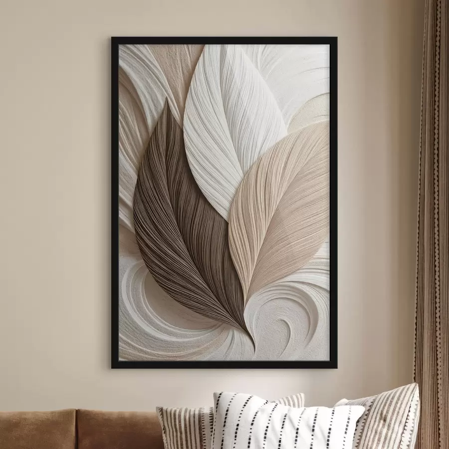 Papier peint Feuilles abstraites f50571