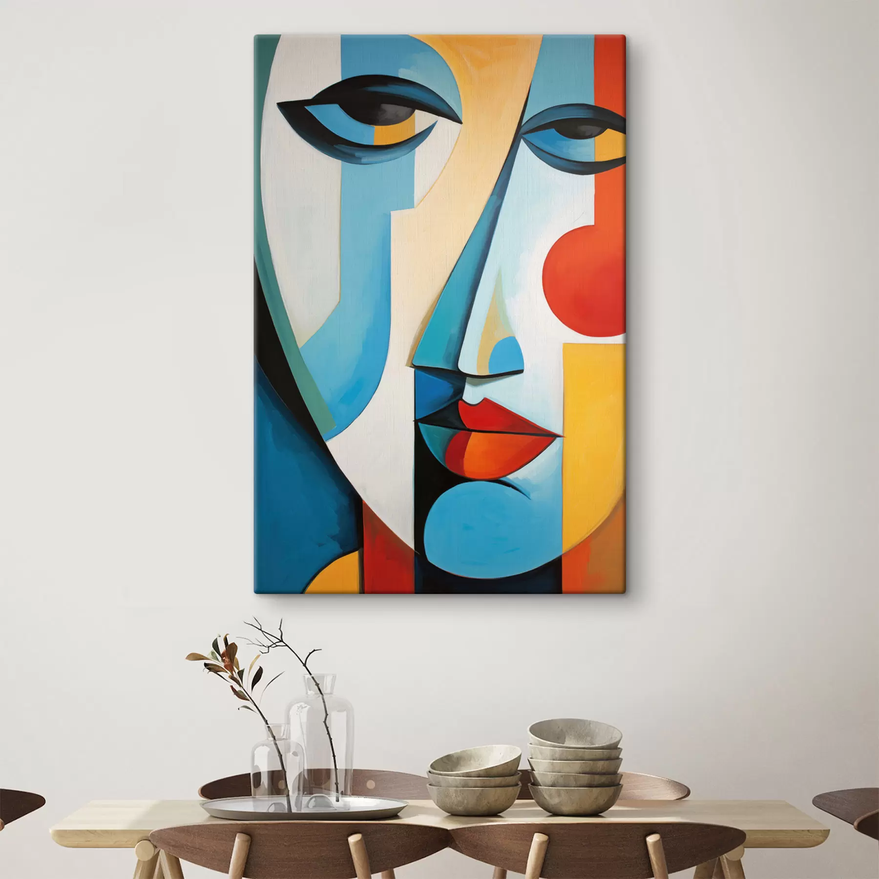 Tableau Visage abstrait s50701