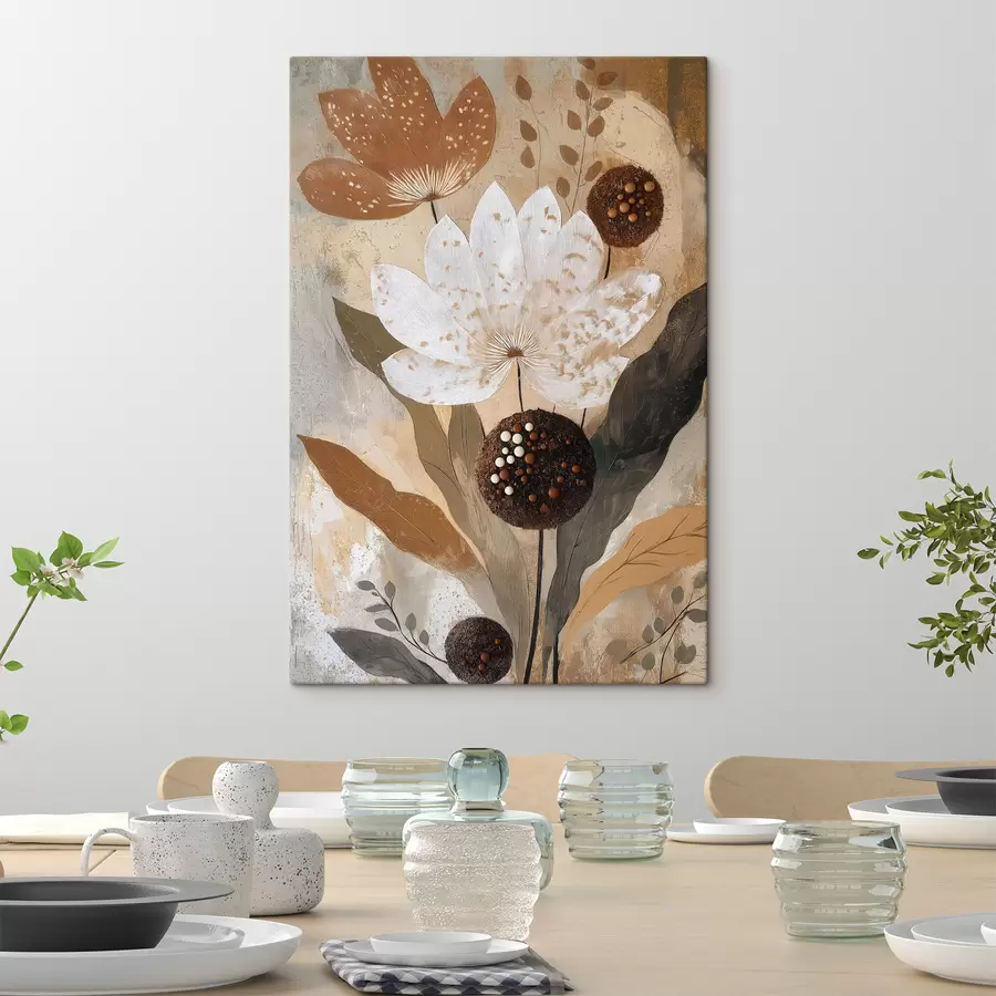Tableau Fleurs abstraites s50704