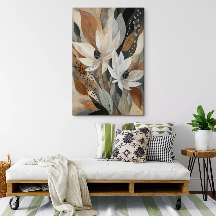 Tableau Fleurs abstraites s50705