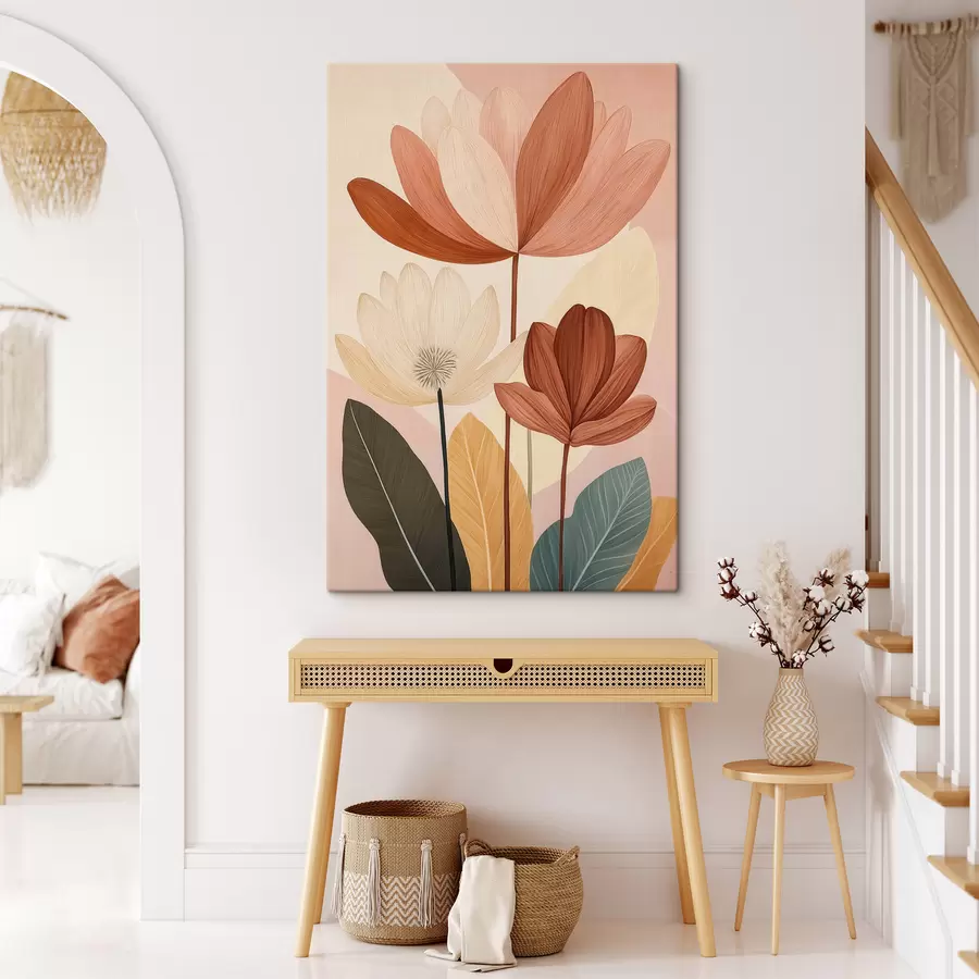 Tableau Fleurs abstraites s50706