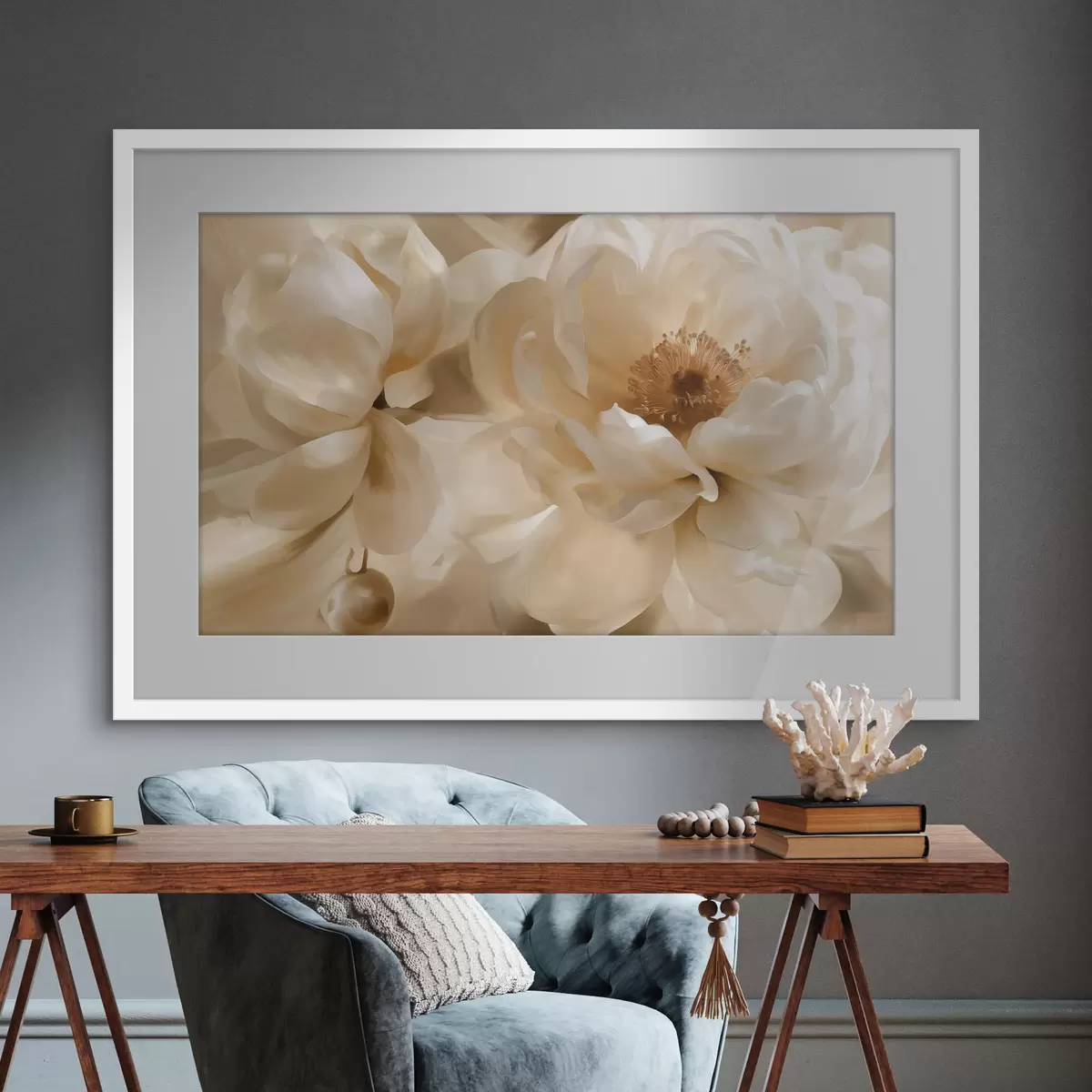 Poster Pivoines et magie f50683