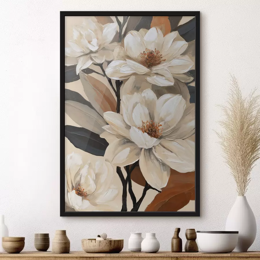 Papier peint Magnolias de style vintage f50684