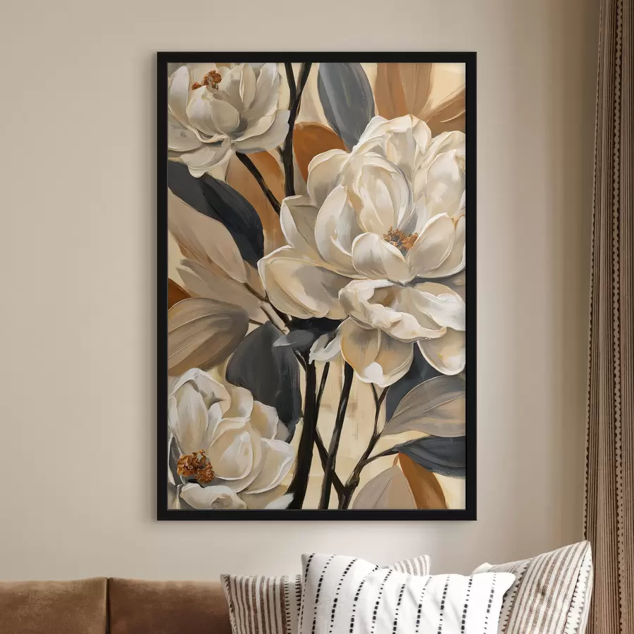 Papier peint Magnolias de style vintage f50685