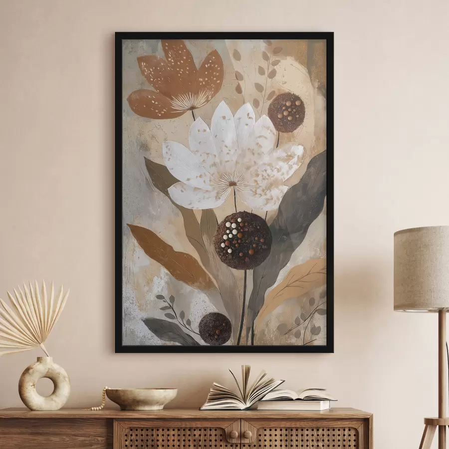 Papier peint Fleurs abstraites f50704
