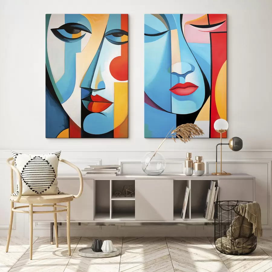 Tableau Visages abstraits m30985