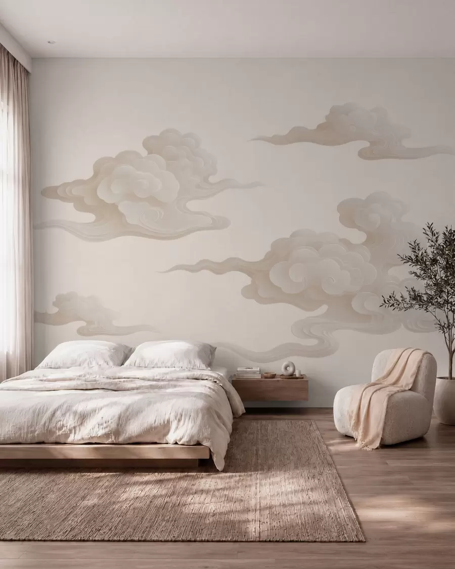 Papier peint Volutes de nuages w10036