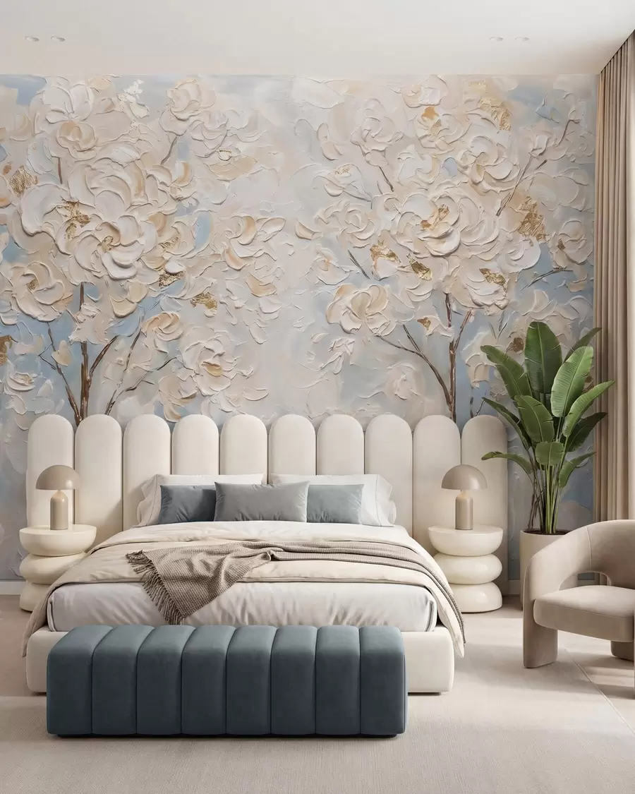 Papier peint Strates de fleurs w10039