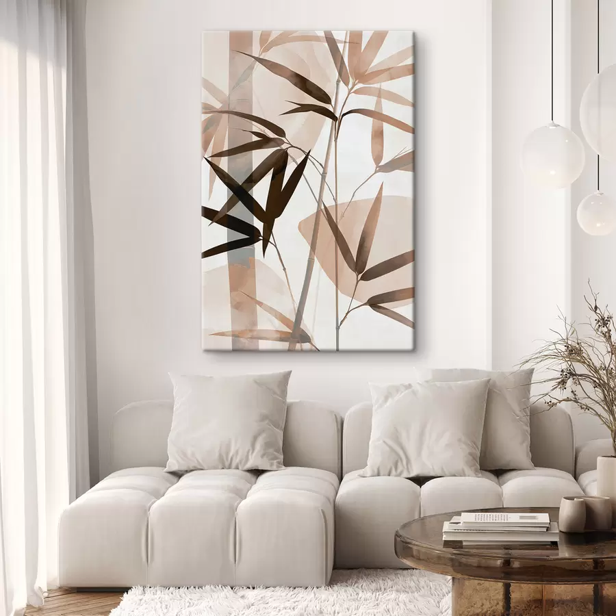 Tableau Feuilles de bambou stylisées s50574