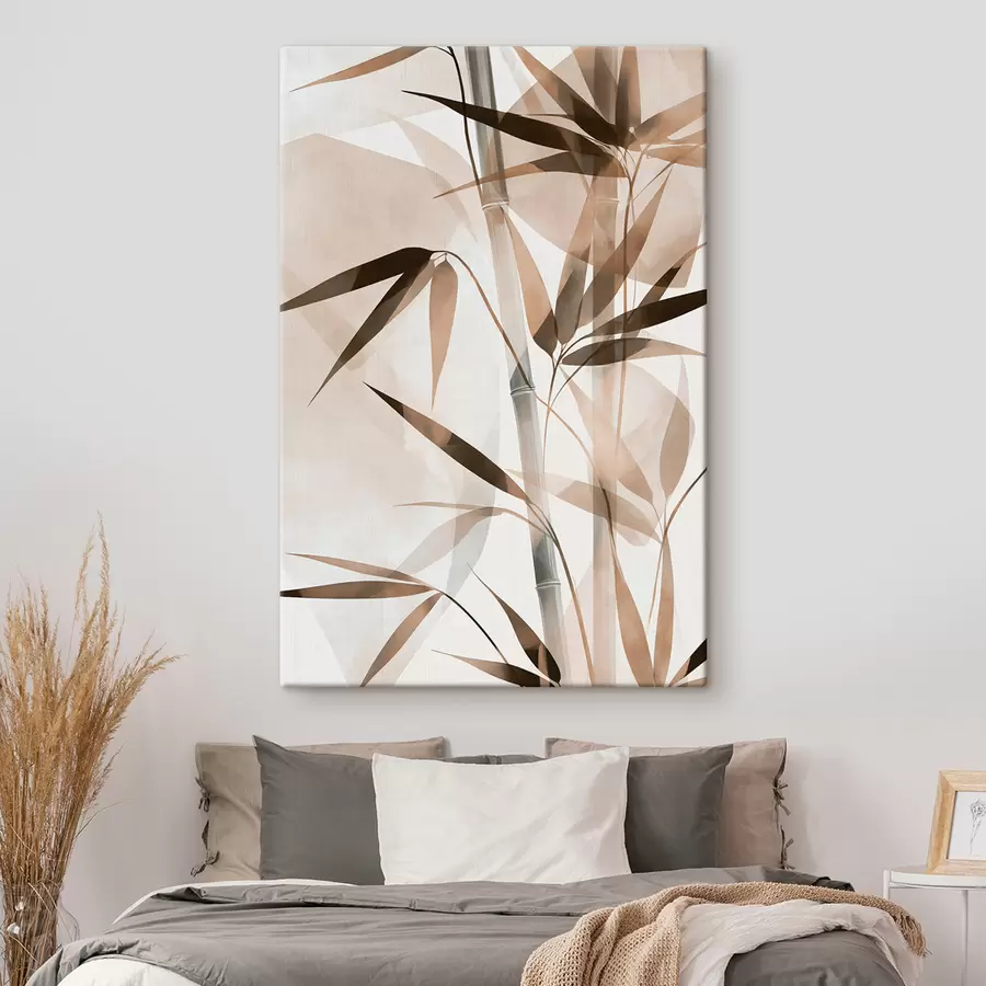 Tableau Feuilles de bambou stylisées s50575