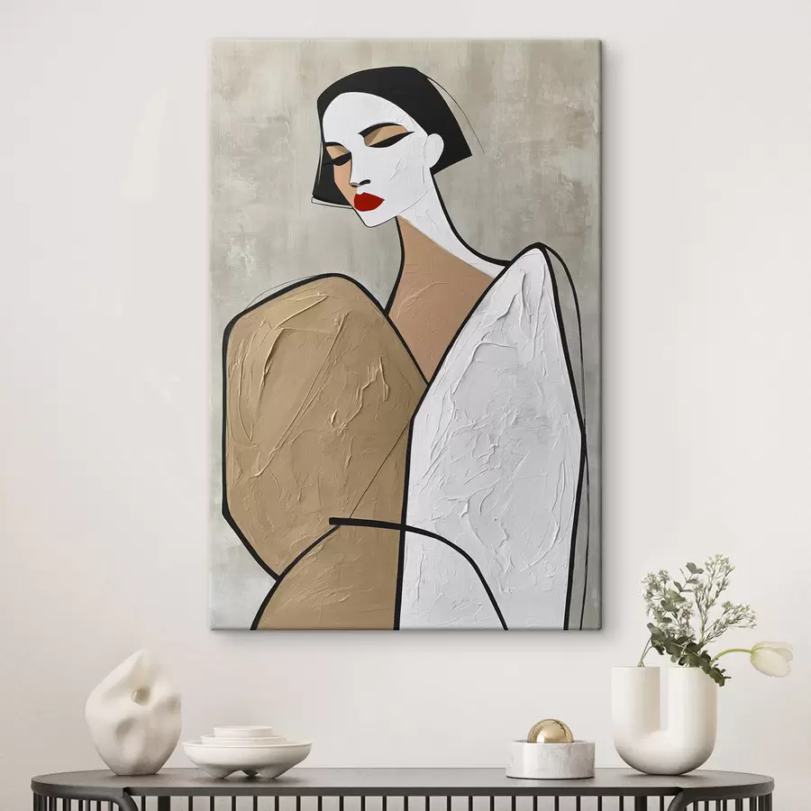 Tableau Portrait d'une femme moderne s50714
