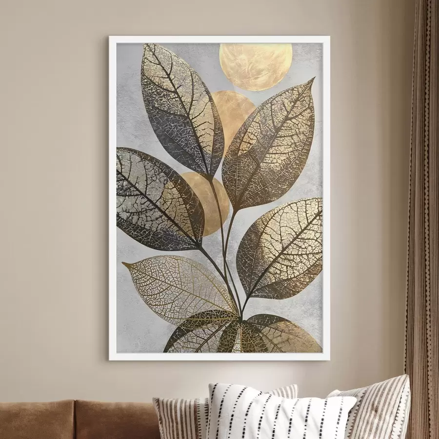 Papier peint Feuilles abstraites f50712