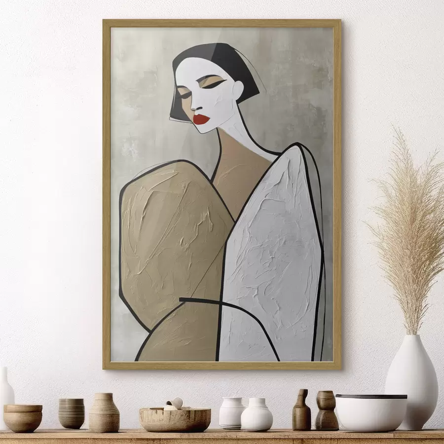 Papier peint Portrait d'une femme moderne f50714