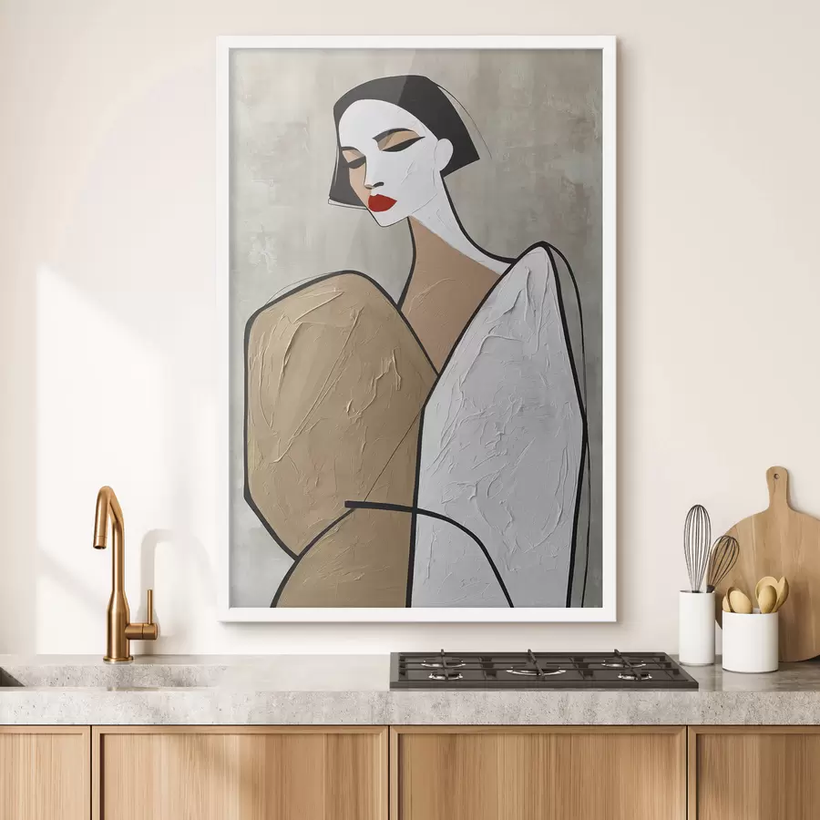 Papier peint Portrait d'une femme moderne f50714