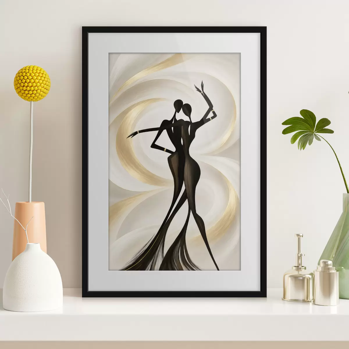 Poster Silhouette et écho f50715