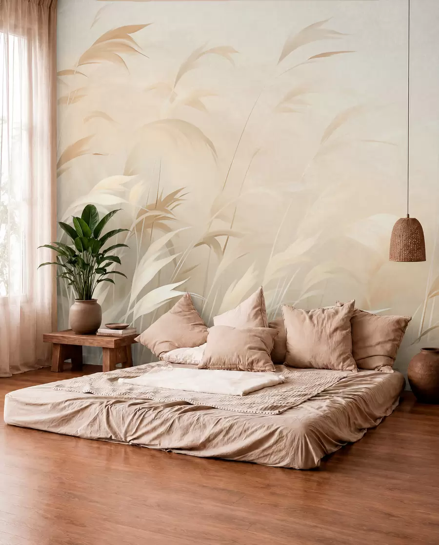 Papier peint Roseaux w05910