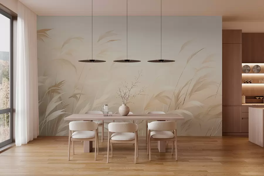 Papier peint Roseaux w05910