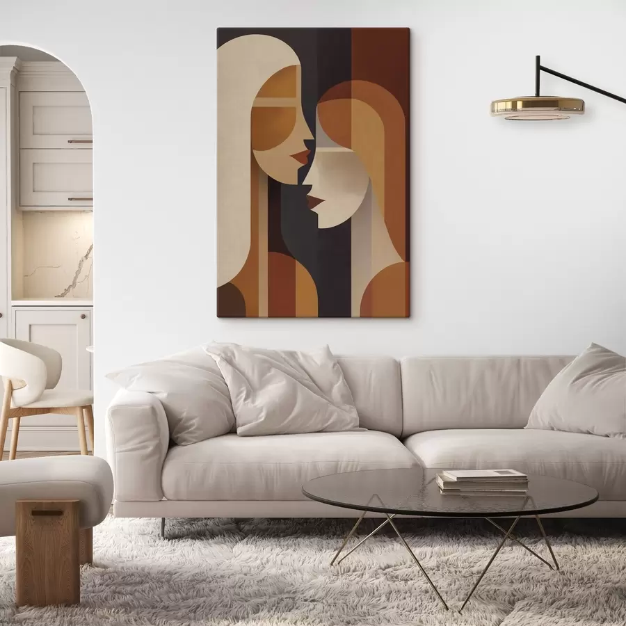 Tableau Silhouettes abstraites de femmes s50776