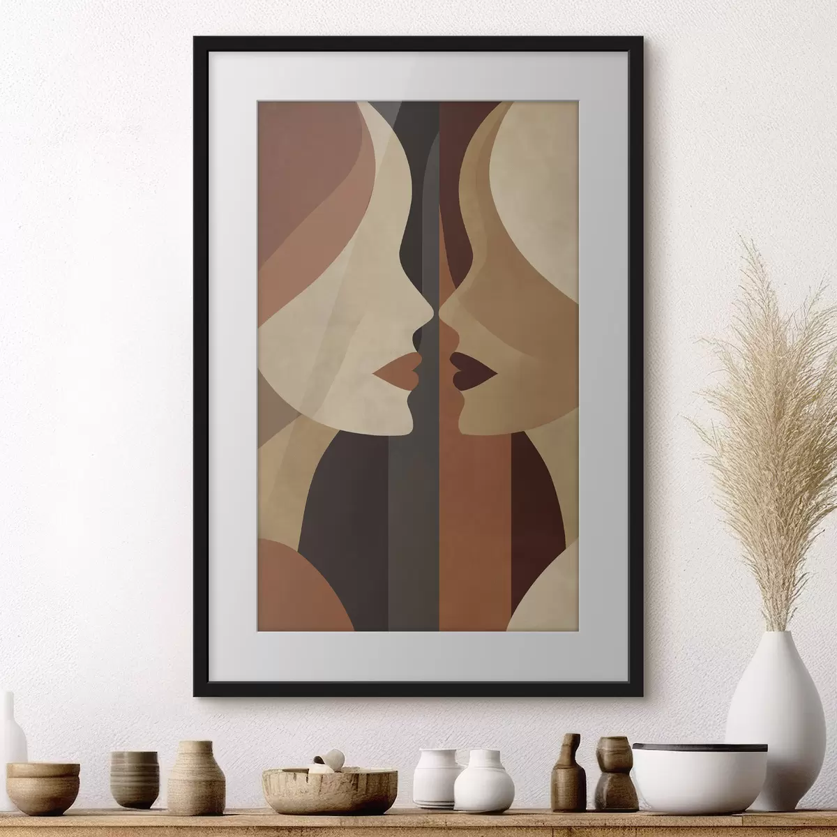 Poster Visages abstraits de femmes f50775