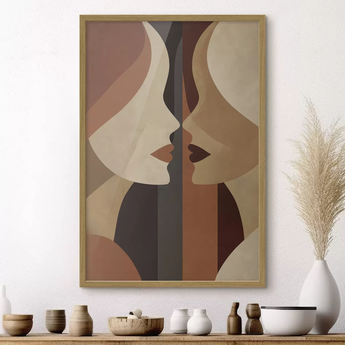 Poster Visages abstraits de femmes f50775