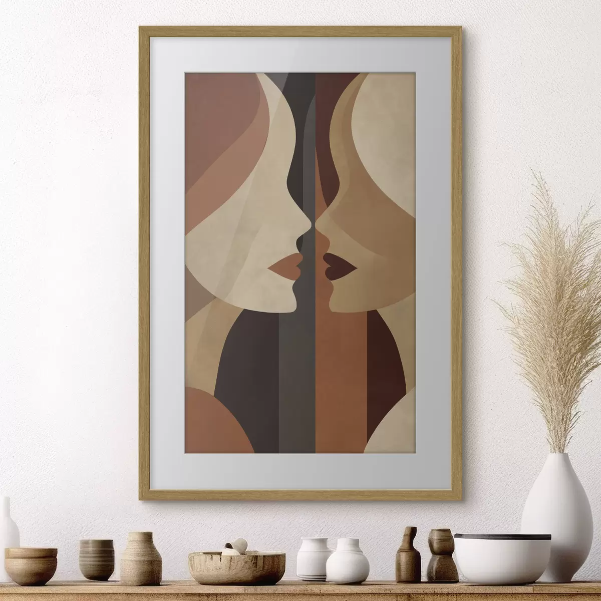 Poster Visages abstraits de femmes f50775