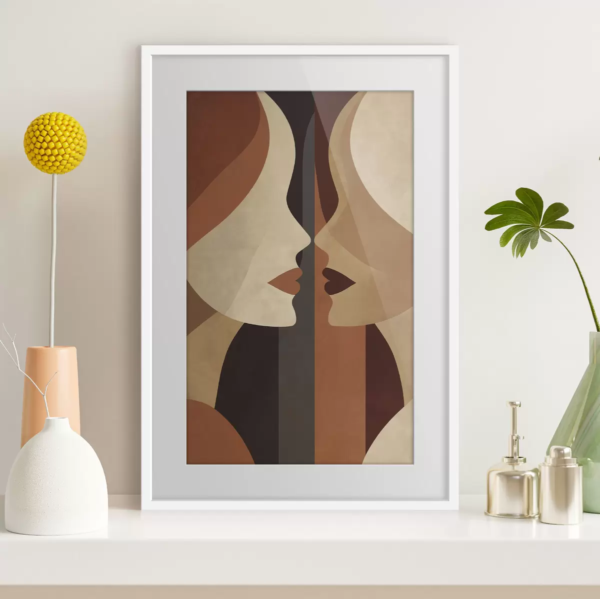 Poster Visages abstraits de femmes f50775