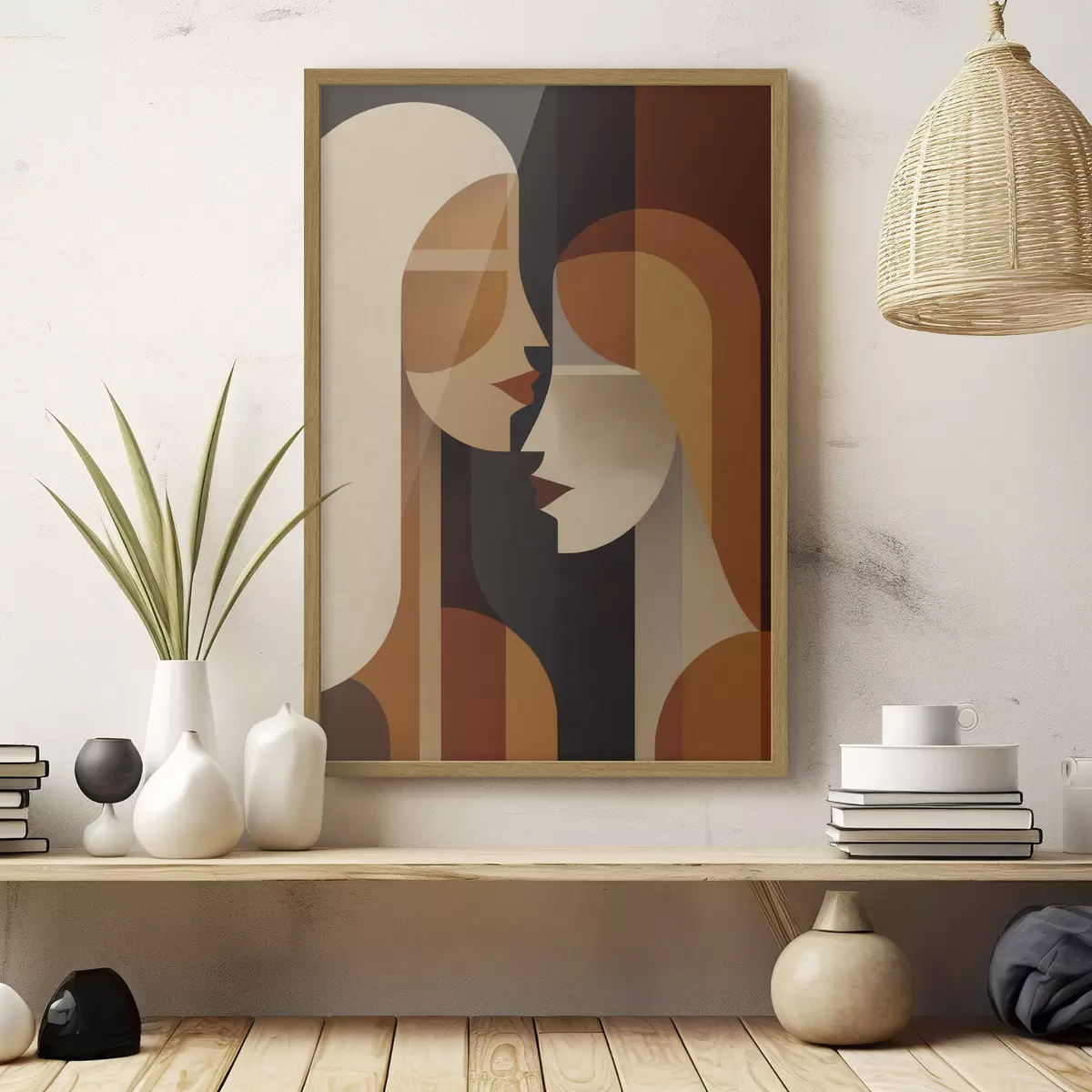 Poster Silhouettes abstraites de femmes f50776