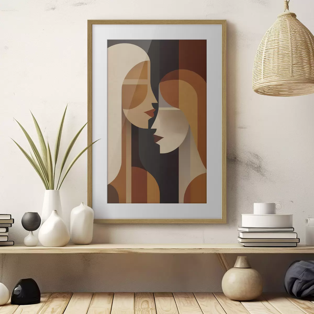 Poster Silhouettes abstraites de femmes f50776