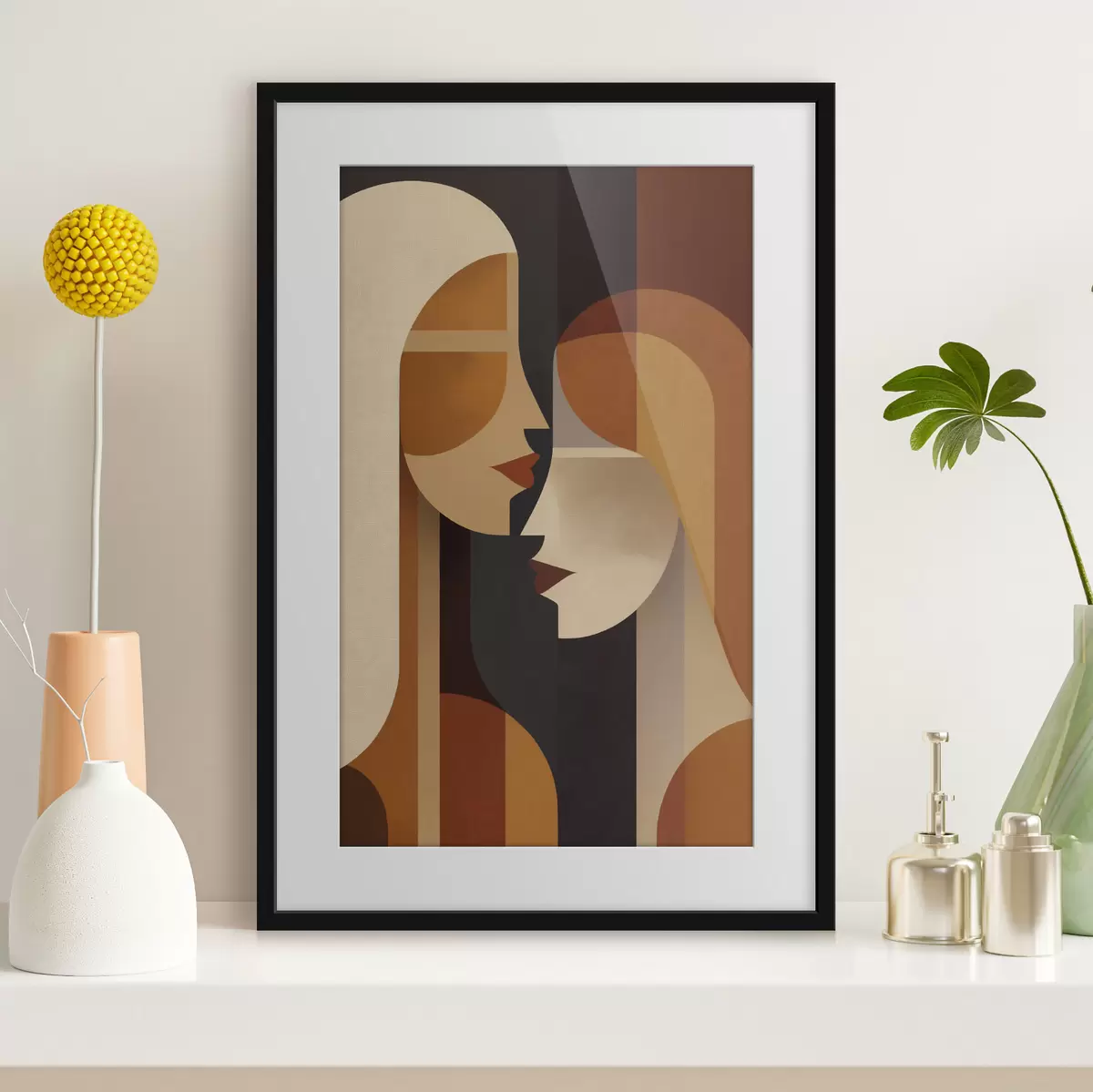 Poster Silhouettes abstraites de femmes f50776