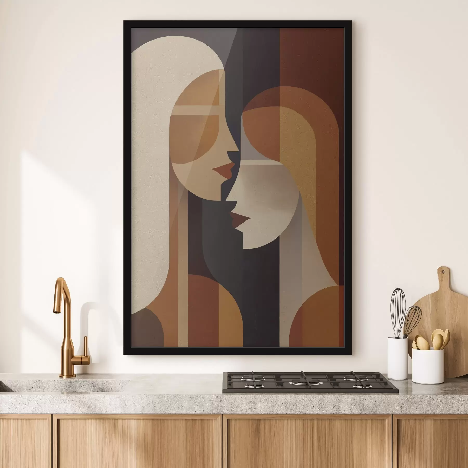 Papier peint Silhouettes abstraites de femmes f50776