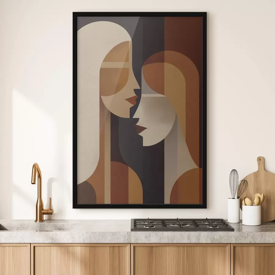 Papier peint Silhouettes abstraites de femmes f50776