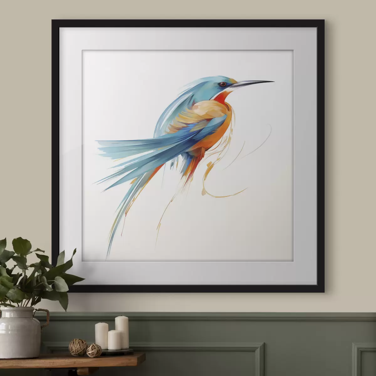Poster Oiseaux et écho f50782