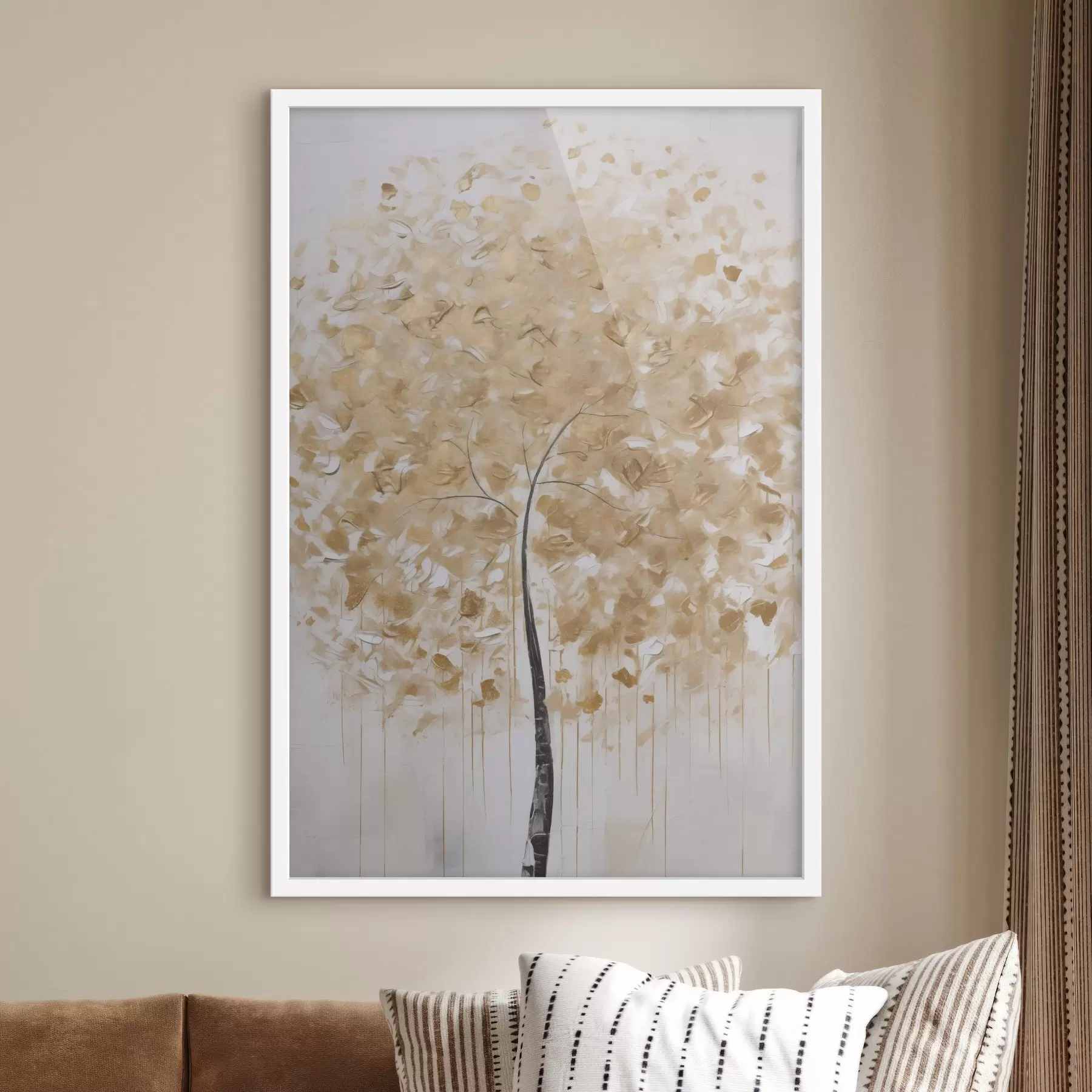 Papier peint Arbre abstrait, peinture d'imitation f50801