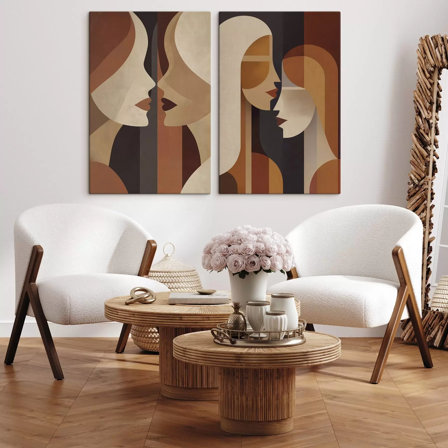 Tableau Silhouettes abstraites de femmes m31009